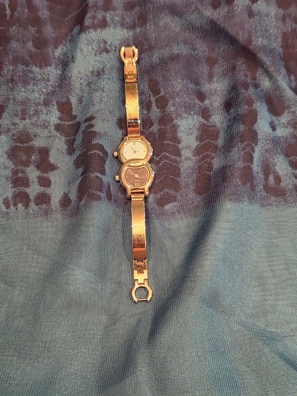 Bulova Dual-Dial Gold Tone Women’s Bracelet Watch